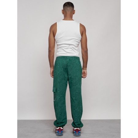 Sports male pants, size 54, green color-6