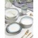 Porcelain dish for feeding Magistro "Paveti", D = 20.5 cm, Blue color