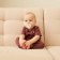 Children's pants minku, brown color, height 62-68 cm