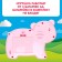 Musical toy "Beloved Friend", sound, light, pink bear