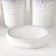 A set of accessories for the bathroom "Spray", 4 items (300 ml dispenser, soap dish, 2 glasses), white color