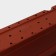 Balcony box for flowers, 80 cm, 16 l, terracotta color