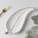 Ceramic serving dish "Rapsodia. Sheet ", 29 × 12 × 2.5 cm, white color