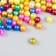 Beads for creativity plastic "Bright mother of pearl" set 20 g d = 0.6 cm