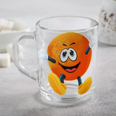 Glass Glass "Frutis", 200 ml, MIX drawing