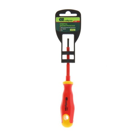 Sibertechnic screwdriver, dielectric, SL 3x75 mm, up to 1000 V, two -component handle-1