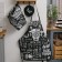 Rock’N’Roll kitchen set: apron, tack, towel