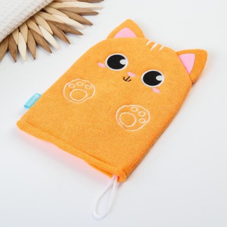 Baby washcloth for swimming "cat", mittens, from Mahra