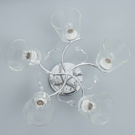 Aisha chandelier 5he27 40W chrome 58x58x27 cm Bayerlux-4
