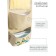 Pockets in the kindergarten "Giraffe", for a children's cabinet, 83x24 cm, beige