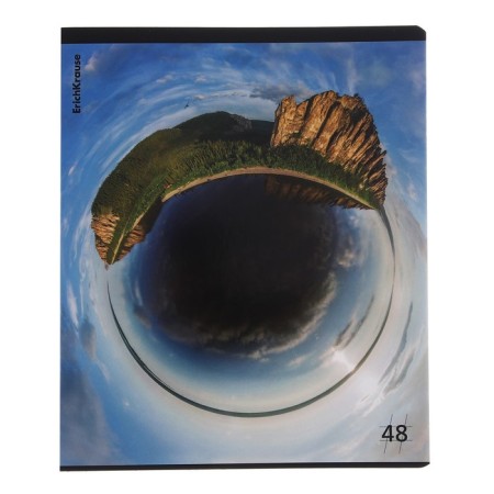 Notebook of 48 sheets in the Erichkrause "Fishay", matte lamination, an offset block 100%, mix-3