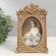 Photo frame Polystone 10x15 cm "Royal flowers" gold 22.5x14.5x3 cm