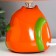 Table lamp "Cat" 1HE14 40W orange 20x20x25cm.