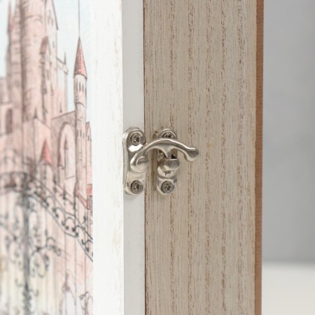 Klyuchnik tree 6 hooks "Castle. Pencil drawing" 26x20.3x5.5 cm-3