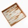 Plastic rectangular tray with a mirror "Strokes", 34 x 34 x 4.5 cm Soldier