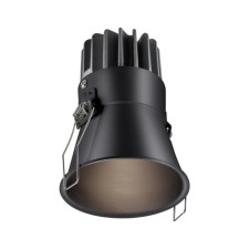 The lamp is built -in LED with a color temperature switch NOVOTECH. Lang, 12W, LED, 106x75x75 mm, black color