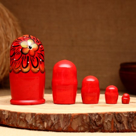 Matryoshka 5-doll "Zarina Golden Ornament", 10-11 cm-1