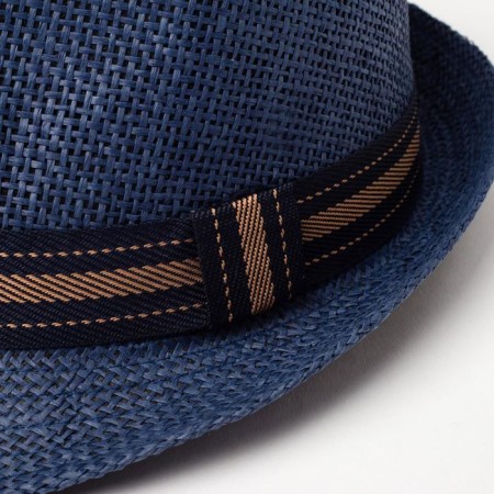 Male hat Minaku "beach", size 58, blue color-1