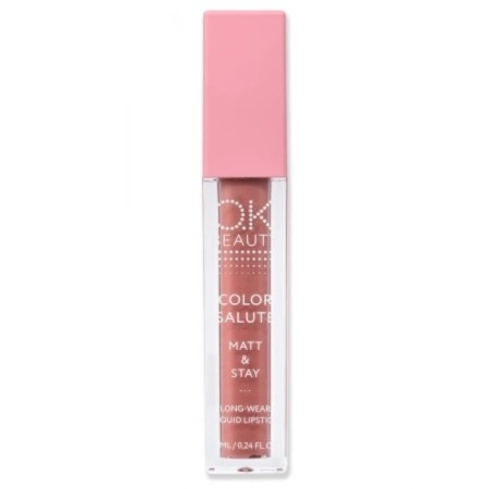 Matte stable liquid lipstick shade of Chill, dusty rose, 7 ml