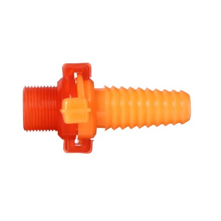Fitting, external thread 3/4 ", under the hose 3/4" (19 mm) - 1 "(25 mm), the connective compound" Bayonet ", plastic, mix-3