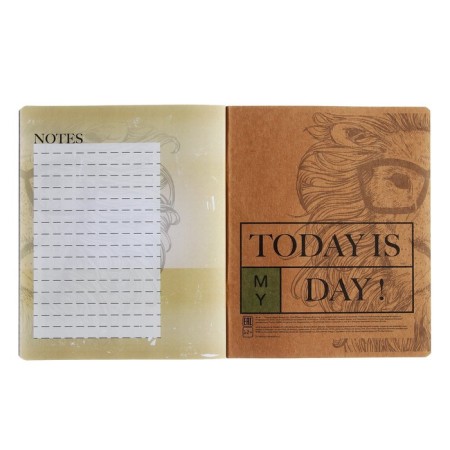 Notebook of 48 sheets in the cage "Today is my day!", Craft Cardboard, mix-8