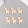 Decor for creativity tree "Olenenok" set of 6 pcs 4x2.6x0.3 cm