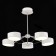 Ceiling EVOLUCE lamp. Sle6005-502-05. Valle. 5x10 watts, LED, 3000K-6000K, 6000 LM, 67x67x47 cm, white color, chrome