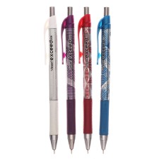 A set of ballpoint pens 24 pieces, automatic 0.7 mm, blue oil, vinson, body with a rubber holder