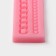 Mold Dolyana "Clock", silicone, 27.8 × 4.6 × 1.2 cm, pink color