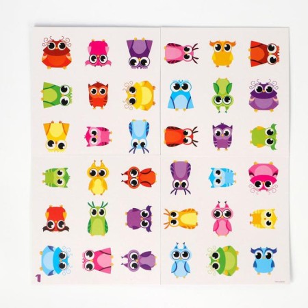 A board game “Oh, these owls. 2.0 »New version, bilateral playing field, 30 tokens, 3 cubes, 4+-3