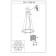 Suspended chandelier ST LUCE. SL117.503.06. ONDE. 6x60 watts, E27, 52x52x22 cm, silver color
