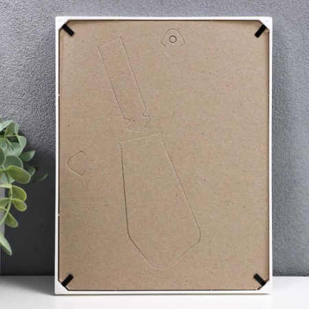 Photo frame plastic L-1 15x21 cm, white (plastic screen)-2