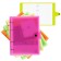 A notebook on the rings A5, 80 sheets in the Erichkrause "Neon", a plastic cover on the button, an offset unit, whiteness is 100%, mix