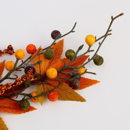 Decor on the stick "Yellow Autumn Leaves" 6 × 13 × 60 cm-2