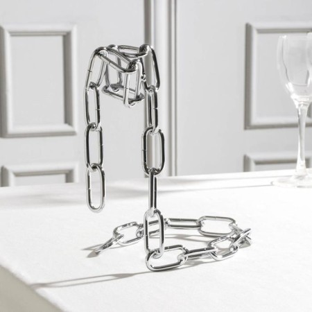Stand for a bottle of the share "Chain", 18 × 12 × 20 cm, color chromium-2