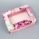 The box is folding, the lid is “the most tender”, 21 x 15 x 7 cm with the window