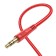Cable AUX HOCO UPA24, Jack 3.5 mm (M) - Jack 3.5 mm (M), 1 m, nylon, red