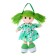 Soft toy "Doll", in a chintz dress, with tails, color mix