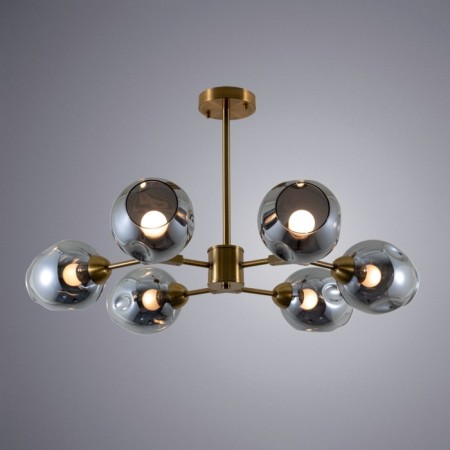 Yuka chandelier, 6x60W E27, Copper color-1