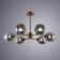 Yuka chandelier, 6x60W E27, Copper color