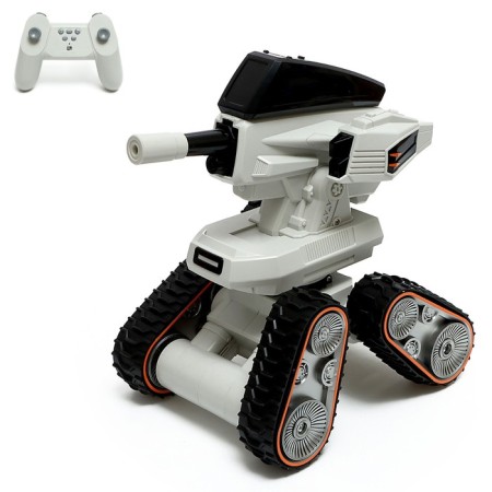 Luno Road tank, radio control, sound, shoots gel bullets, white