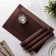 A set of serving napkins on the table “Chess”, 45 × 30 cm, 4 pcs, brown color