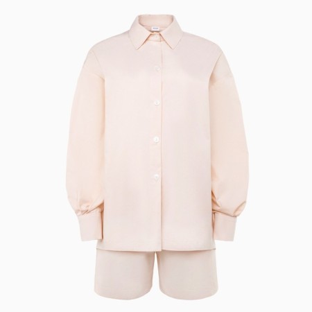Women's costume (shirt, shorts) minku: overSize color Milk, size 42-6