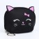 Children's wallet with lightning, black color