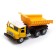 Metal truck "dump truck", inertial, yellow color
