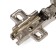Liabeth loop Slide-on, with a bar h = 2 under a self-tapping screw, an opening angle of 100 °