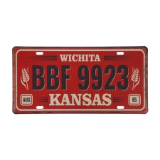 Decorative license plate, Kansas, 30 × 15 cm