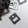 Suspension stocking for photo frames metal black 2.1x1.9 cm