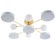 Almony Causenge 5XLED 176W 3000-6000K 4xg4 with a white-gold 84x84x17 cm Bayerlux