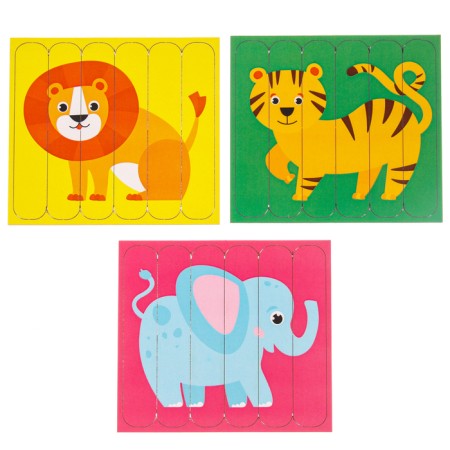 Puzzle. Collect 6 pictures "Africa", bilateral sticks-3